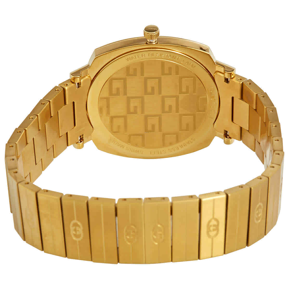 Gucci Grip Yellow Gold Dial Yellow Gold Steel Strap Unisex Watch -  YA157403 Watches Gucci   