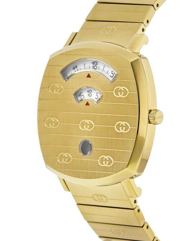 Gucci Grip Yellow Gold Dial Yellow Gold Steel Strap Unisex Watch -  YA157403 Watches Gucci   