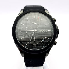 Hugo Boss Velocity Black Dial Black Rubber Strap Watch for Men - 1513720 Watches Hugo Boss   