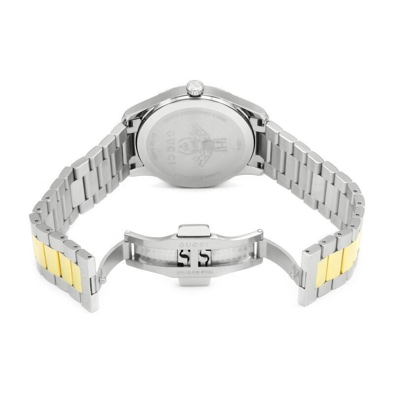 Gucci G Timeless Silver Dial Two Tone Steel Strap Watch For Women - YA1264131 Watches Gucci   