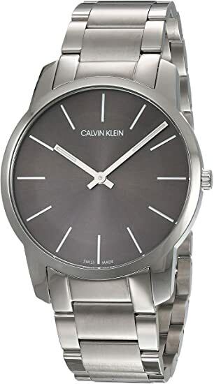 Calvin Klein City Black Dial Silver Steel Strap Watch for Men - K2G21161 Watches Calvin Klein   