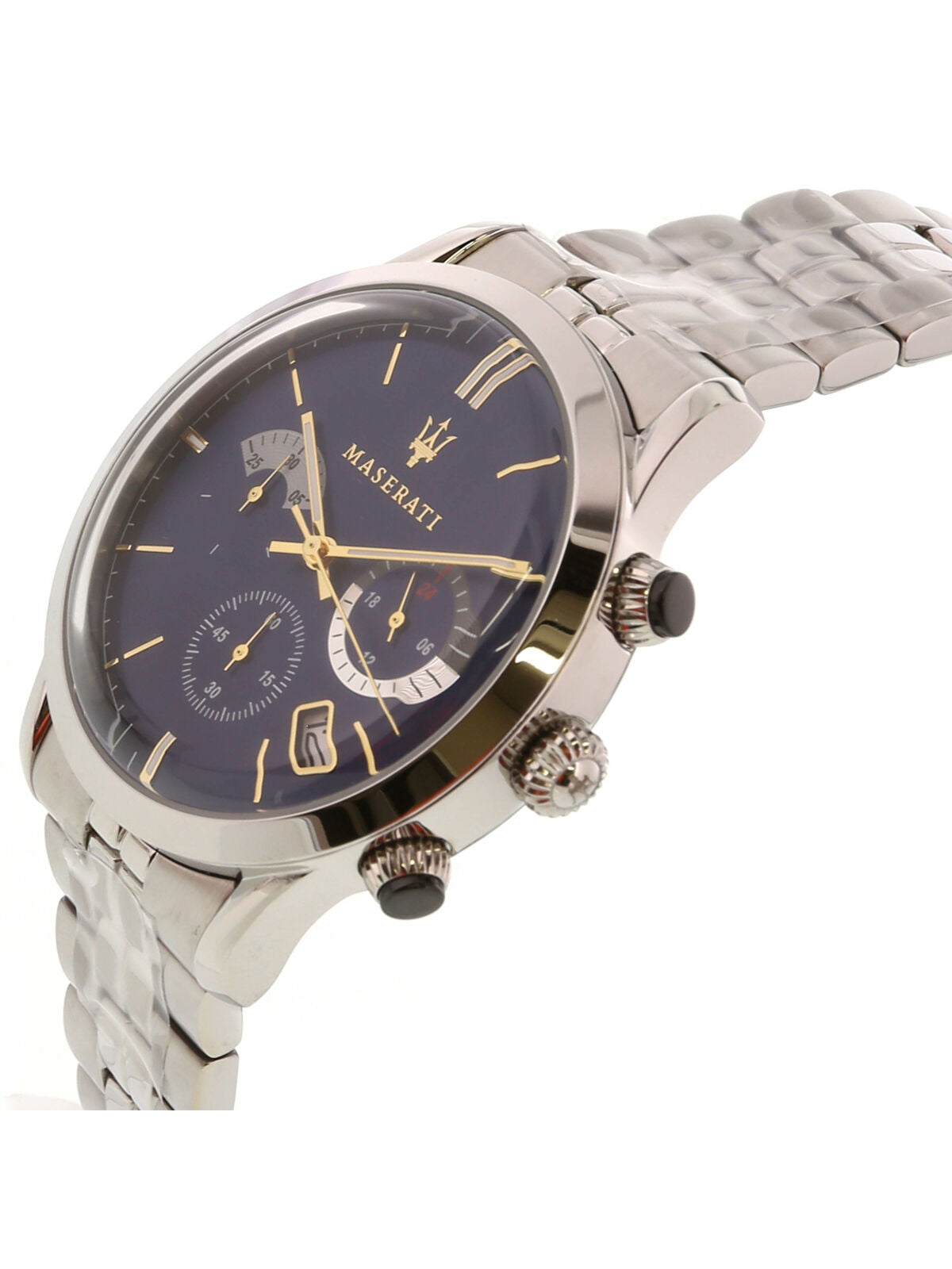 Maserati Ricordo Chronograph Blue Dial Stainless Steel 42mm Watch For Men - R8873633001 Watches Maserati   