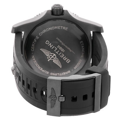 Breitling Superocean Automatic 46mm Black Dial Black Rubber Strap Watch for Men - M17368B71B1S1 Watches Breitling   