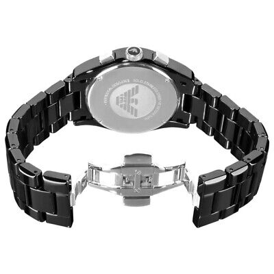 Emporio Armani Ceramica Black Dial Black Ceramic Strap Watch For Men - AR1455 Watches Emporio Armani   