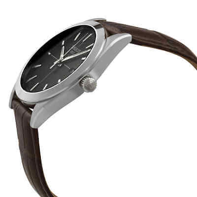 Tissot Gentlemen Black Dial Brown Leather Strap Watch for Men - T127.410.16.051.01 Watches Tissot   