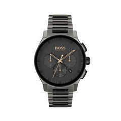 Hugo Boss Peak Black Dial Black Steel Strap Watch for Men - 1513814 Watches Hugo Boss   