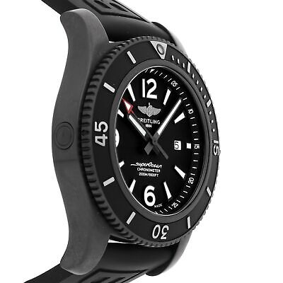 Breitling Superocean Automatic 46mm Black Dial Black Rubber Strap Watch for Men - M17368B71B1S1 Watches Breitling   