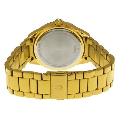 Bulova Multi Function Gold Dial Gold Steel Strap Watch for Women - 97N102 Watches Bulova   