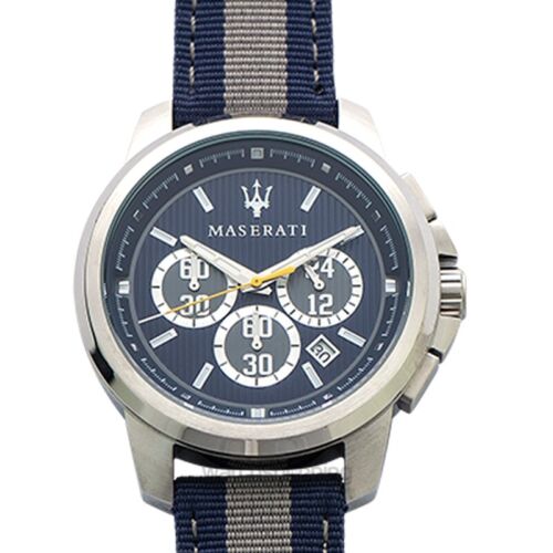 Maserati Royale 44mm Stainless Steel Fiber Strap Watch For Men - R8871637001 Watches Maserati   