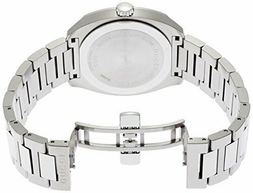 Gucci GG2570 Silver Dial Silver Steel Strap Watch For Men - YA142308 Watches Gucci   