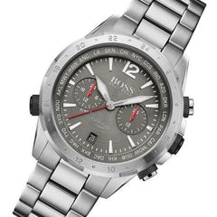 Hugo Boss Nomad Grey Dial Silver Steel Strap Watch for Men - 1513774 Watches Hugo Boss   