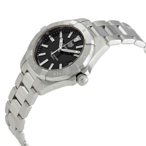 Tag Heuer Aquaracer Black Dial Silver Steel Strap Watch for Women - WBD1310.BA0740 Watches Tag Heuer   