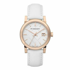 Burberry The City White Dial White Leather Strap Watch for Women - BU9012 Watches Burberry   