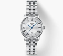 Tissot Carson Premium Lady Quartz Silver Dial Silver Steel Strap Watch For Women - T122.210.11.033.00 Watches Tissot   