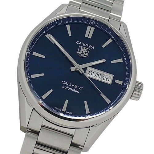 Tag Heuer Carrera Automatic 41mm Blue Dial Silver Steel Strap Watch for Men - WAR201E.BA0723 Watches Tag Heuer   