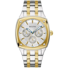 Bulova Classic Multi Function Silver Dial Two Tone Steel Strap Watch for Men - 98C142 Watches Bulova   