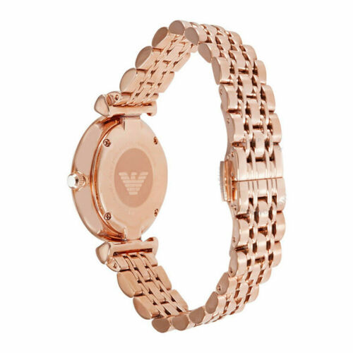 Emporio Armani Mother of Pearl Dial Rose Gold Stainless Steel Watch For Women - AR11110 Watches Emporio Armani   