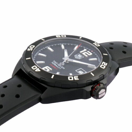 Tag Heuer Formula 1 Automatic 41mm Black Dial Black Rubber Strap Watch for Men - WAZ2115.FT8023 Watches Tag Heuer   