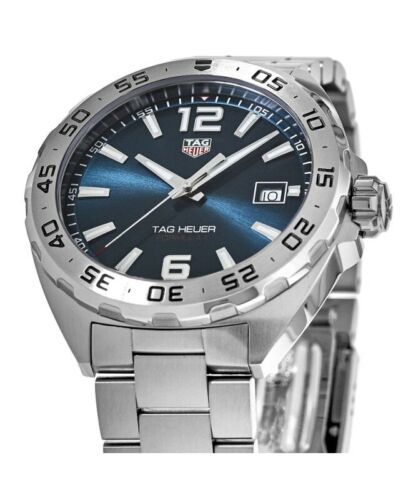 Tag Heuer Formula 1 Stainless Steel 41mm Blue Dial Silver Steel Strap Watch for Men - WAZ1118.BA0875 Watches Tag Heuer   