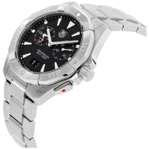 Tag Heuer Aquaracer Quartz 40mm Black Dial Silver Steel Strap Watch for Men - WAY111Z.BA0928 Watches Tag Heuer   