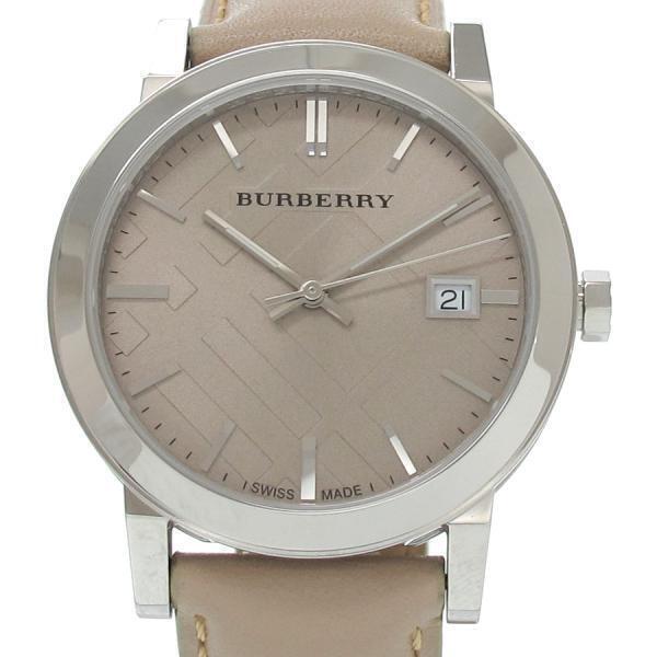 Burberry The City Silver Dial Beige Leather Strap Unisex Watch - BU9010 Watches Burberry   