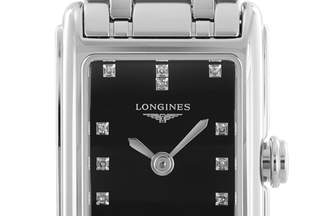 Longines Dolcevita 17.4mm Black Dial Silver Steel Strap Watch for Women - L5.258.4.57.6 Watches Longines   