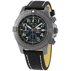 Breitling Avenger Chronograph 45mm Night Mission Black Dial Black Nylon Strap Watch for Men - V13317101B1X1 Watches Breitling   