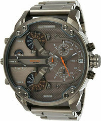 Diesel Mr Daddy 2.0 Chronograph Grey Dial Grey Stainless Steel Strap Watch For Men - DZ7315 Watches Diesel   