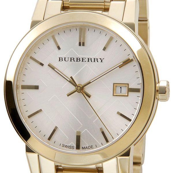 Burberry The City Silver Dial Gold Stainless Steel Strap Unisex Watch - BU9003 Watches Burberry   