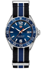 Tag Heuer Formula 1 Quartz 43mm Blue Dial Two Tone NATO Strap Watch for Men - WAZ1010.FC8197 Watches Tag Heuer   