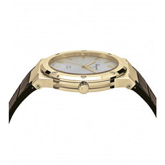 Salvatore Ferragamo F-80 Classic Silver Dial Brown Leather Strap Watch for Men - SFDT00419 Watches Salvatore Ferragamo   
