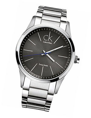 Calvin Klein Bold Grey Dial Silver Steel Strap Watch for Men - K2241107 Watches Calvin Klein   