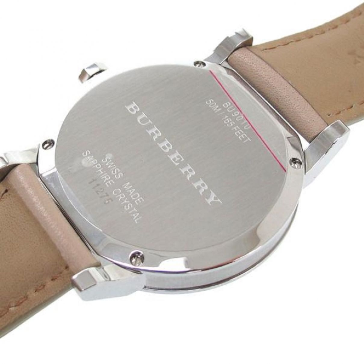 Burberry The City Silver Dial Beige Leather Strap Unisex Watch - BU9010 Watches Burberry   