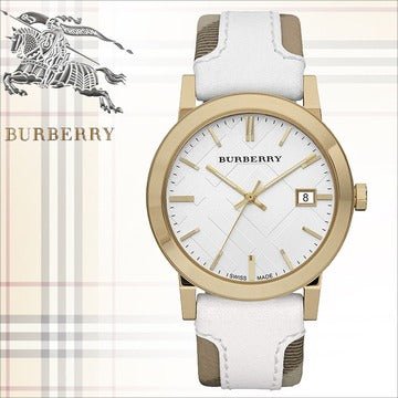 Burberry The City White Dial White Leather Strap Watch for Women - BU9015 Watches Burberry   