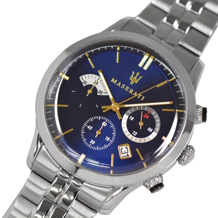 Maserati Ricordo Chronograph Blue Dial Stainless Steel 42mm Watch For Men - R8873633001 Watches Maserati   