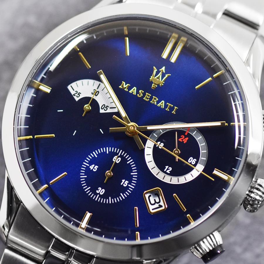 Maserati Ricordo Chronograph Blue Dial Stainless Steel 42mm Watch For Men - R8873633001 Watches Maserati   