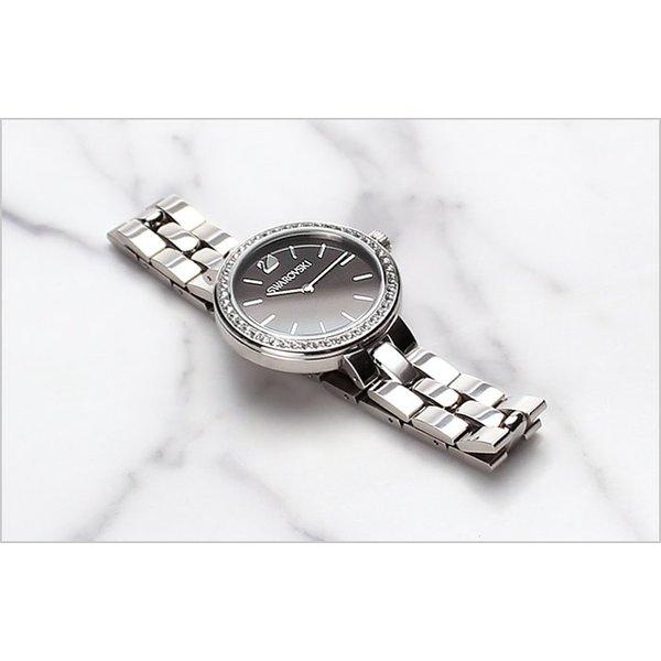 Swarovski Daytime Rhinestone Grey Dial Silver Steel Strap Watch for Women - 5213681 Watches Swarovski   