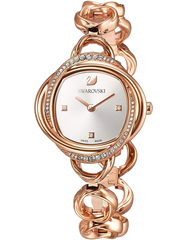 Swarovski Crystal Flower Silver Dial Rose Gold Steel Strap Watch for Women - 5547626 Watches Swarovski   