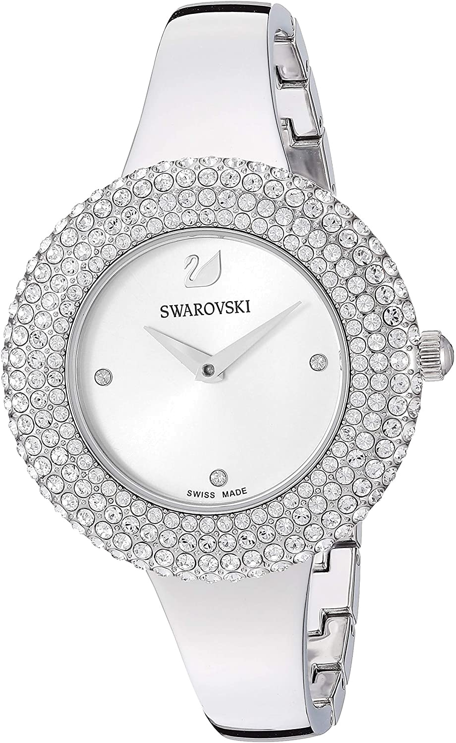 Swarovski Crystal Rose Silver Dial Silver Steel Strap Watch for Women - 5483853 Watches Swarovski   