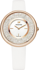 Swarovski Crystalline Pure White Dial White Leather Strap Watch for Women - 5376083 Watches Swarovski   