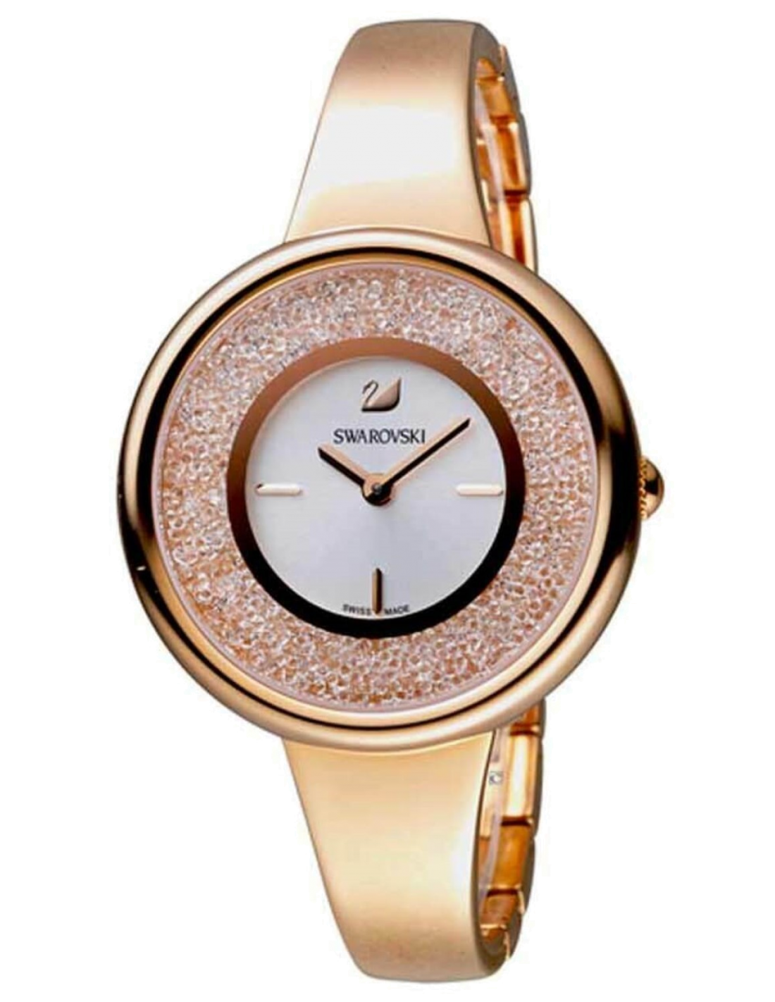 Swarovski Crystalline Bracelet White Dial Rose Gold Steel Strap Watch for Women - 5269250 Watches Swarovski   