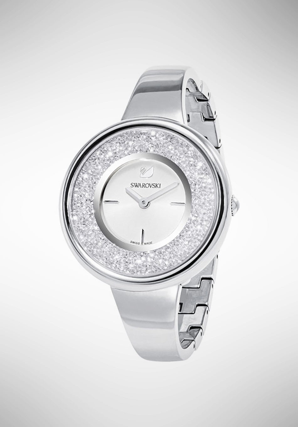 Swarovski Crystalline Pure Silver Dial Silver Steel Strap Watch for Women - 5269256 Watches Swarovski   