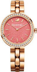 Swarovski Daytime Quartz Coral Dial Rose Gold Steel Strap Watch for Women - 5182250 Watches Swarovski   