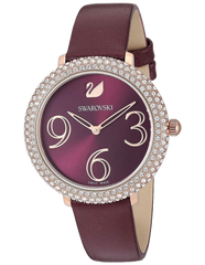 Swarovski Crystal Frost Red Dial Red Leather Strap Watch for Women - 5484064 Watches Swarovski   