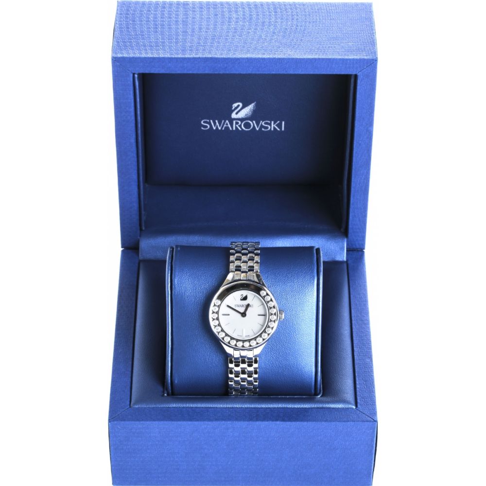 Swarovski Lovely Crystals Mini White Dial Silver Steel Strap Watch for Women - 5242901 Watches Swarovski   