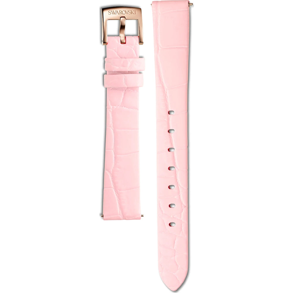 Swarovski Crystal Quartz Pink Dial Pink Leather Strap Watch for Women - 5575217 Watches Swarovski   