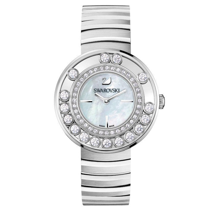 Swarovski Lovely Crystal Mother of Pearl Dial Silver Steel Strap Watch for Women - 1160307 Watches Swarovski   