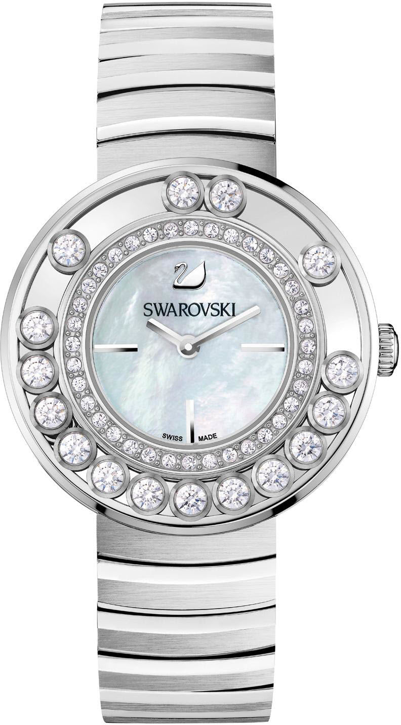 Swarovski Lovely Crystal Mother of Pearl Dial Silver Steel Strap Watch for Women - 1160307 Watches Swarovski   