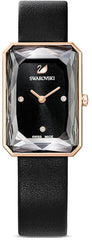 Swarovski Uptown Black Dial Black Leather Strap Watch for Women - 5547710 Watches Swarovski   