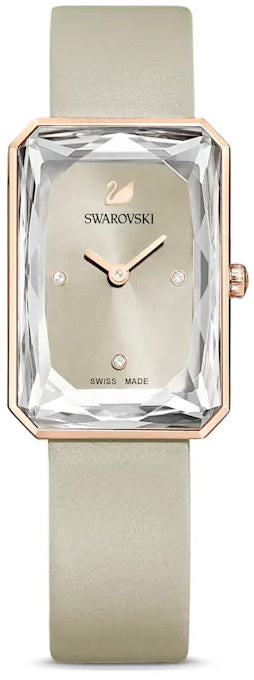 Swarovski Uptown Crystal Grey Dial Grey Leather Strap Watch for Women - 5547716 Watches Swarovski   